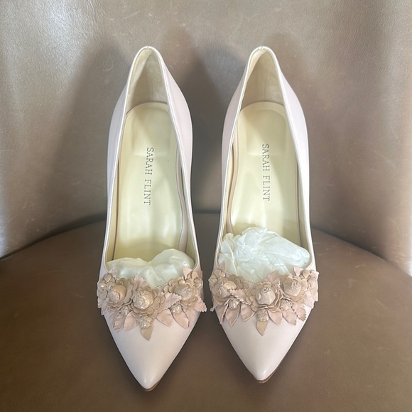 Sarah Flint Perfect Pump 100 in cipria floral - Picture 3 of 6